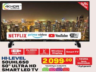 A101 Hi-Level 50UHL650 50″ Ultra Hd Smart Led Tv Yorumları ve Özellikleri