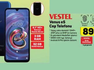 A101 Vestel Venus e5 Cep Telefonu Yorumları ve Özellikleri