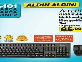 A101 A4 Tech 4100 Kablosuz Multimedya Klavye ve Mouse Set Yorumları ve Özellikleri