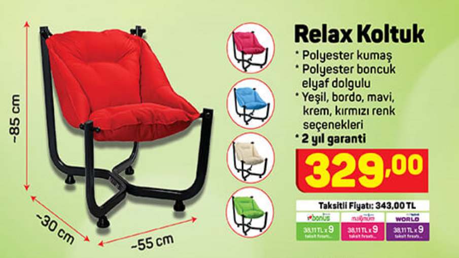 A101 Relax Koltuk Yorumları ve Özellikleri » Habersi